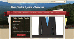 Desktop Screenshot of allanhughesqualitymenswear.co.uk